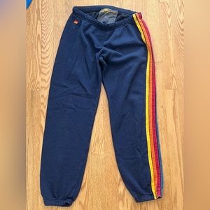 Aviator Nation Women’s 5 Stripe Sweatpants Navy